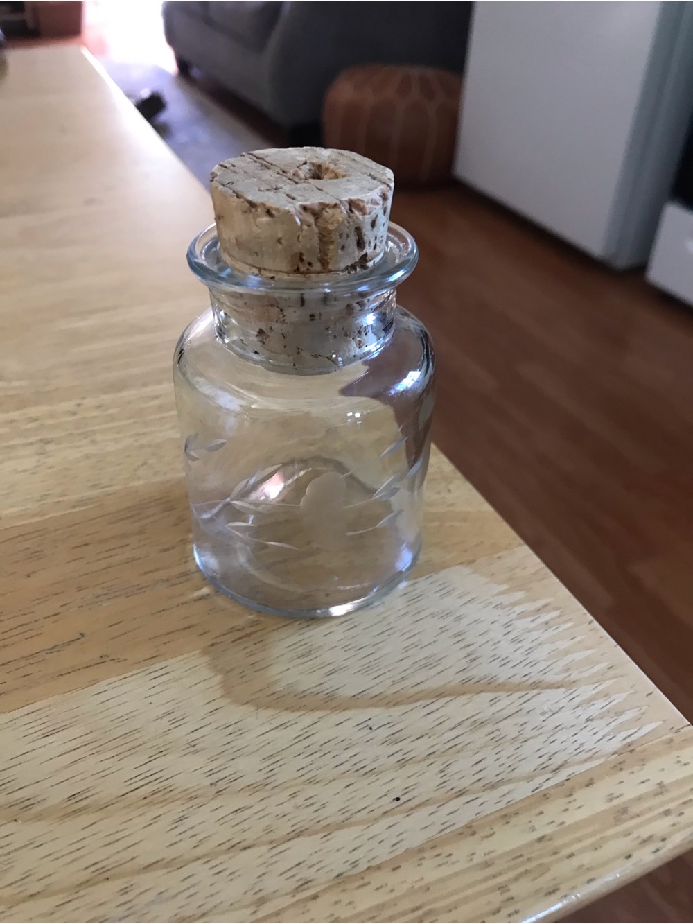 Vintage Princess House Jar/Bottle with Cork